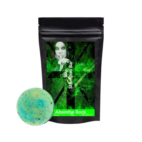 Твердый шампунь для длительной чистоты SHAMPOO BAR 6in1 ABSINTHE ROCK с полынью и анисом (Ozzi pack) - мужской 80гр