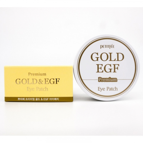 Petitfee Premium Gold & EGF Eye Patch - Патчи под глаза с частичками золота и фактором EGF против морщин 60 шт.