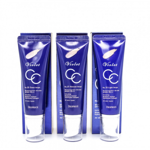 Deoproce Violet CC Cream - Антивозрастной СС крем 50г