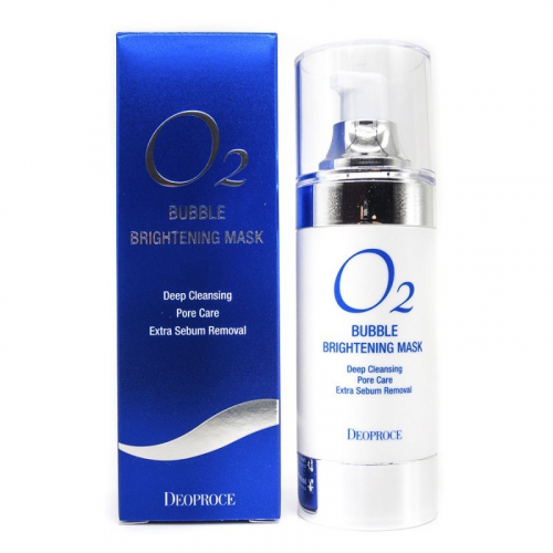 Deoproce O2 Bubble Brightening Mask - Кислородная маска для яркости кожи 100мл