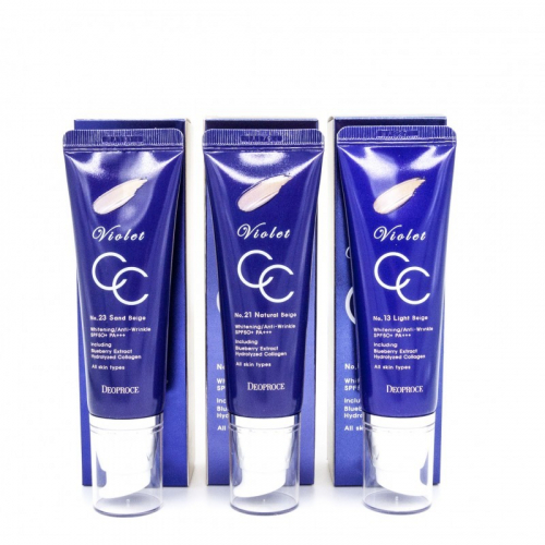 Deoproce Violet CC Cream - Антивозрастной СС крем 50г