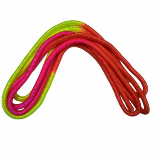 ЕК-090 Скакалка Радуга, 3,0м, многоцветная, для худ/гимнастики, 94гр, d 1см,