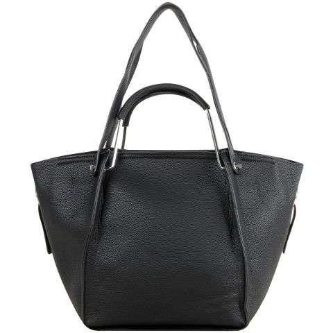Женские сумки Риз-3872 кожа зам., гладкая, Черный (black)
