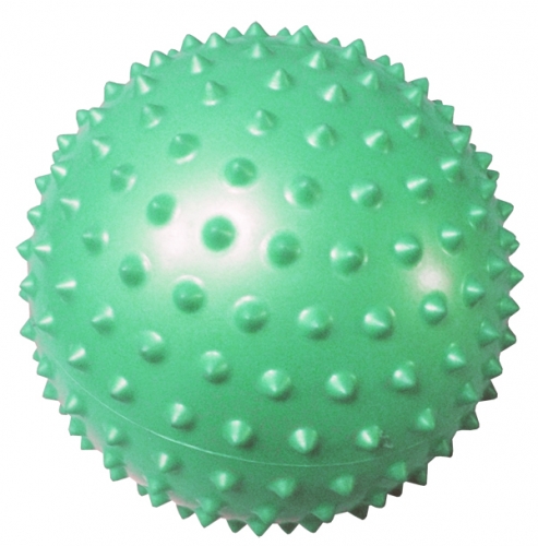 Мяч массажный игольчатый, одноцветный, d - 12 см (ежик). Цвета в ассортименте.