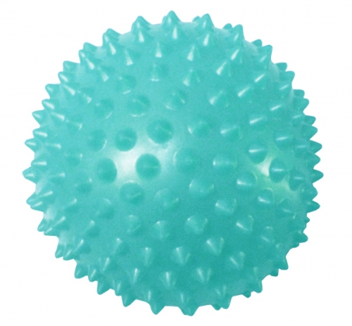 Мяч массажный игольчатый, одноцветный, d - 10 см (ежик). Цвета в ассортименте.