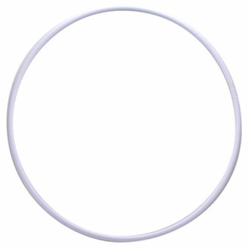 1070 Обруч 70см аналог SASAKI, цвет белый, д/профессиональных занятий, повышенная крепкость пластика