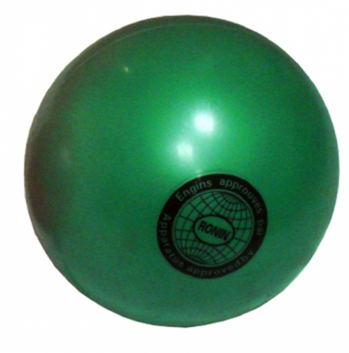 Е089А Зеленый+ мяч для художественной гимнастики, силикон d 22 см, профессиональный
