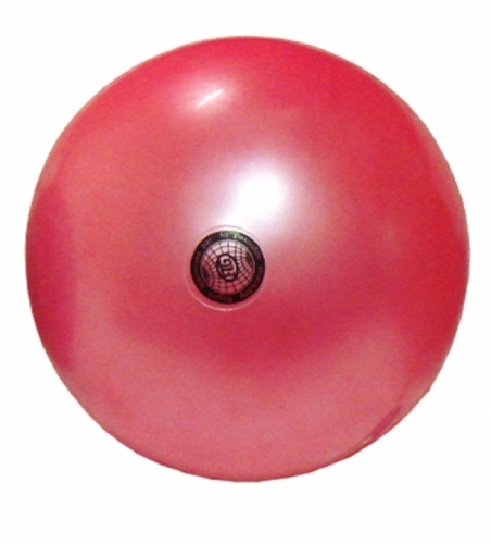 Е089А Красный+ мяч для художественной гимнастики, силикон d 22 см, профессиональный