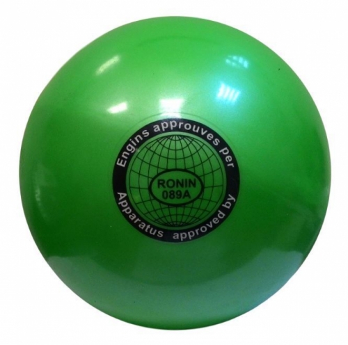 Мяч для художественной гимнастики,d 22 см, 100% силикон, зеленый, используется для тренировок и соревнований, соответствует требованиям федерации по художественной гимнастике, класса Мастер.