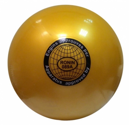 Мяч для художественной гимнастики,d 22 см, 100% силикон, желтый, используется для тренировок и соревнований, соответствует требованиям федерации по художественной гимнастике, класса Мастер.