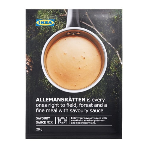 ALLEMANSRÄTTEN, Сливочный соус. ИКЕА