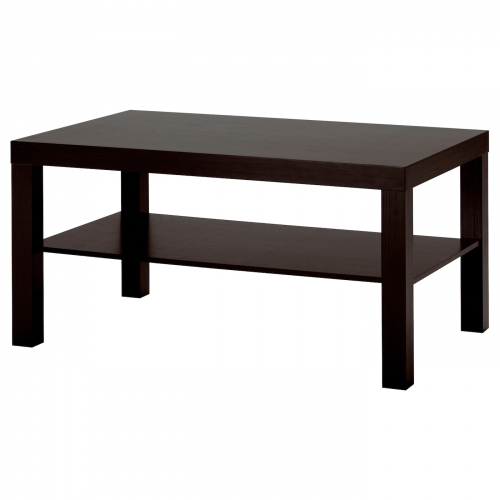 LACK ЛАКК, Журнальный стол, черно-коричневый, 90x55 см