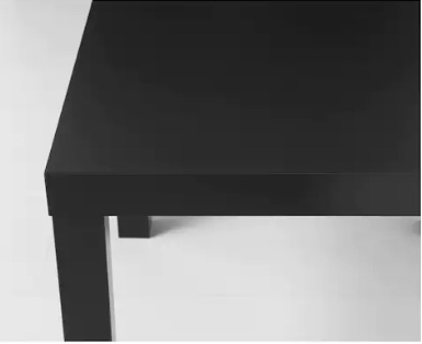 LACK ЛАКК, Придиванный столик, черно-коричневый, 55x55 см