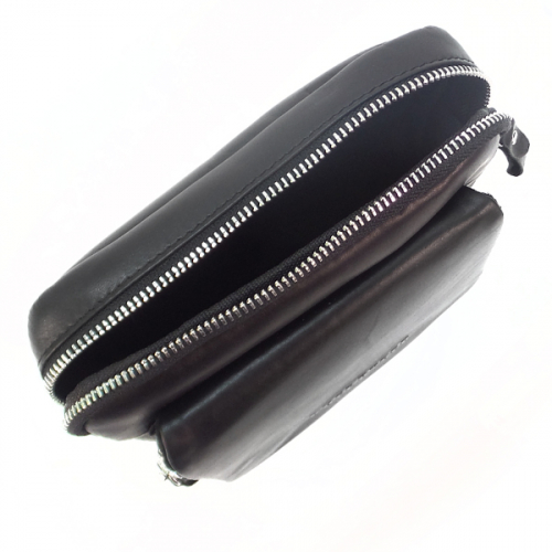 Сумка мужская Ruff Ryder. Кожа. 5420 black