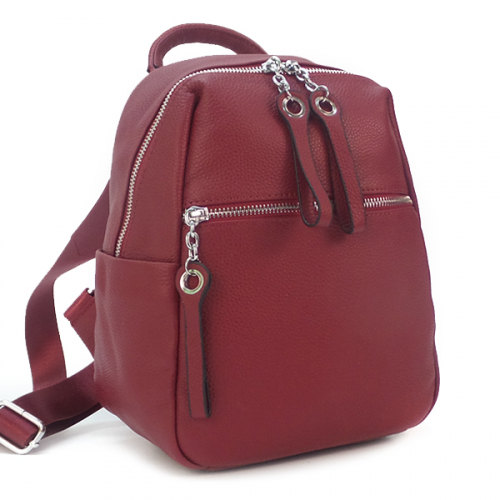 Рюкзак Borgo Antico. Кожа. 6102/6021 wine red