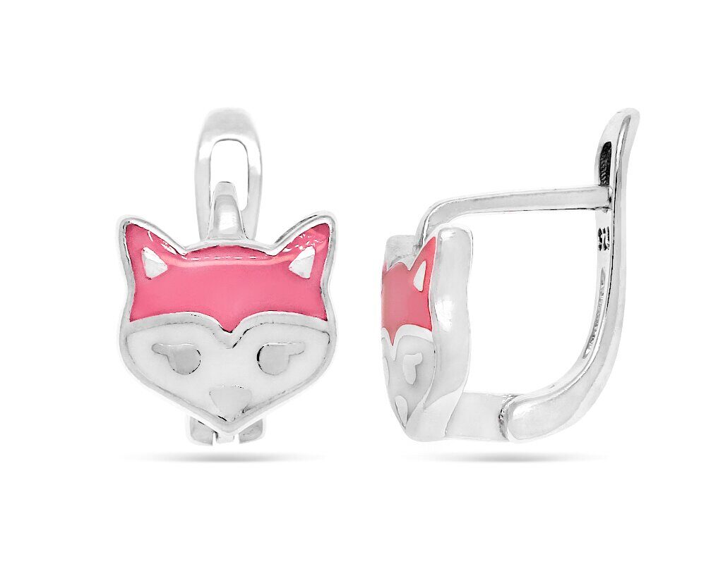 Серьги из серебра эмаль, Тсд21