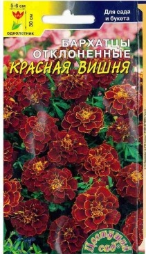 Бархатцы Красная Вишня (низкорос,махр) 0,3г