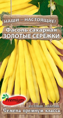 Фасоль Золотые сережки куст.