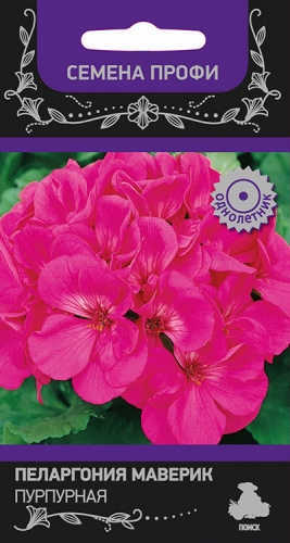 Пеларгония Маверик пурпурная 5шт(Семена Профи)