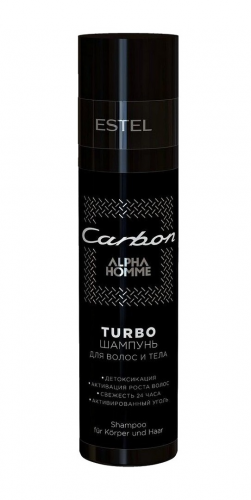 Estel Alpha Homme Carbon Turbo-шампунь для волос и тела 250 мл
