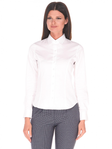 Белая приталенная женская рубашка Venturo 3002-04