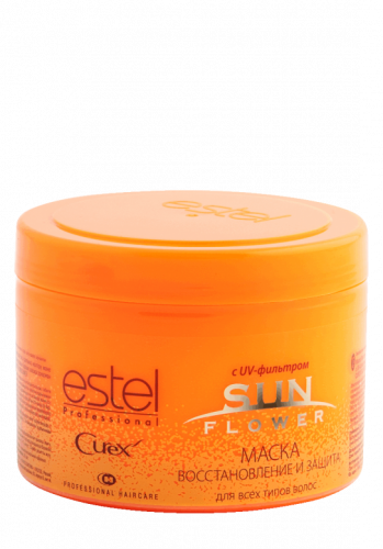 CUREX Маска CUREX SUN FLOWER для волос - восстановление и защита с UV-фильтром, 500 мл