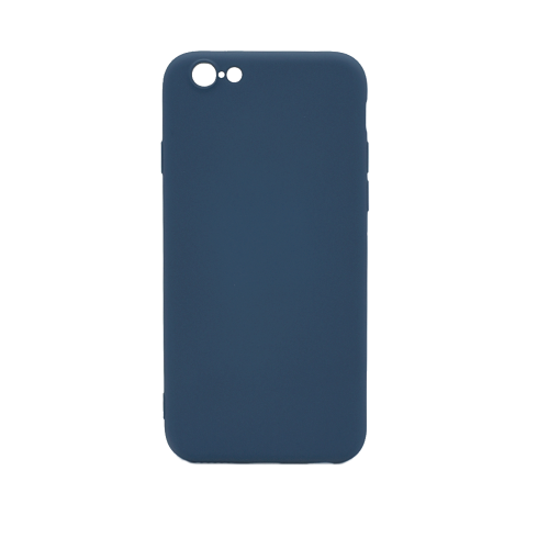 Силиконовый серо-синий чехол Soft Touch для iPhone 6/6S