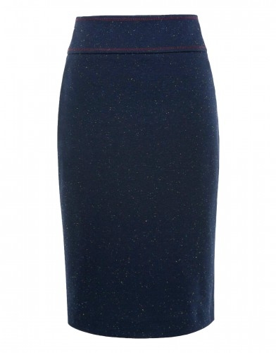 Трикотажная юбка-карандаш LO арт. №17162006 -синий
