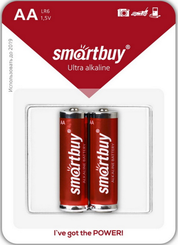 Батарейка Smartbuy LR06 AA BL2 (2/24) SBBA-2A02B