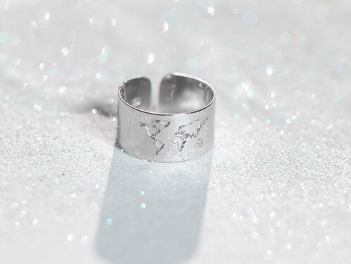 Серебряное кольцо разъемное 9мм 