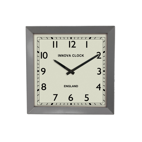 Innova Часы настенные квадратные 29x29 classic серый W09649