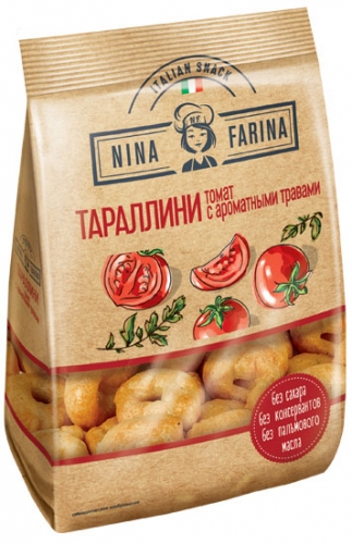 ВТ003, Тараллини Nina Farina с томатом и ароматными травами