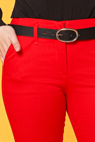 Красные брюки с 2 карманами