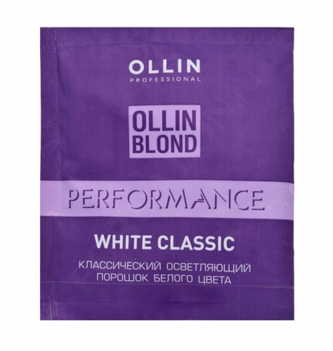 Ollin Performance Blond White Classic Классический осветляющий порошок белого цвета 30 г