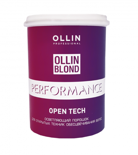 Ollin Perfomance Blond Open Tech Осветляющий порошок для открытых техник обесцвечивания волос 500 гр