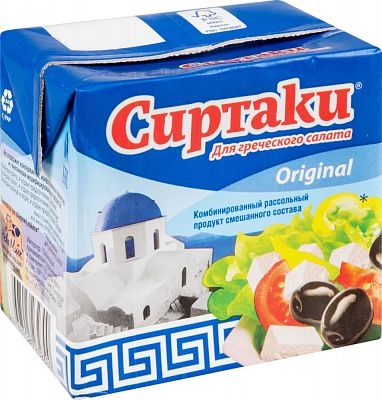 Сиртаки Ориджинал 55% сыр 0,5кг 