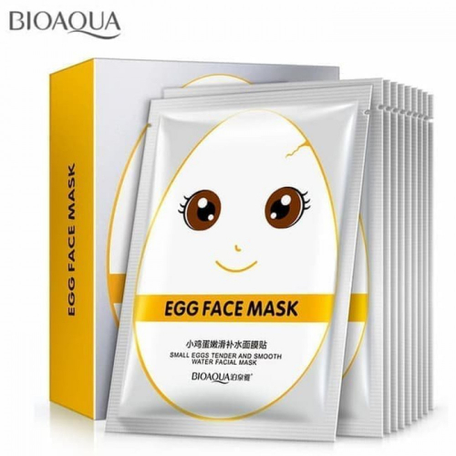 Маска тканевая Bioaqua Egg Face Mask Small Eggs Tender And Smooth Water Facial Mask 30g
