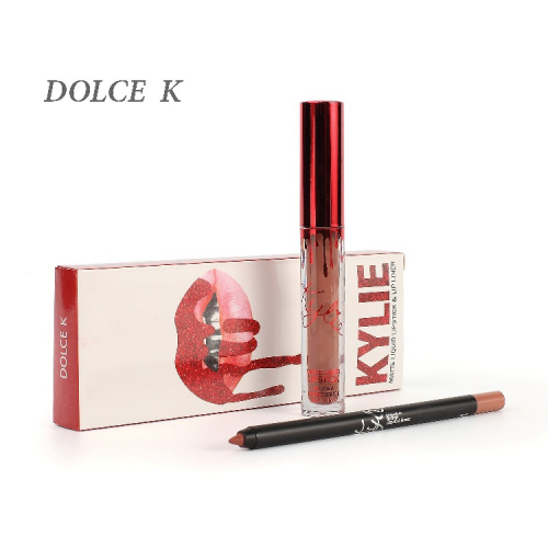 Набор Kylie Matte Liquid Lipstick and Lip Liner 2in1 Dolce K (помада и карандаш) SALE копия