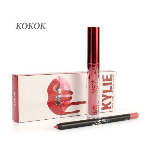 Набор Kylie Matte Liquid Lipstick and Lip Liner 2in1 Koko K (помада и карандаш) SALE копия