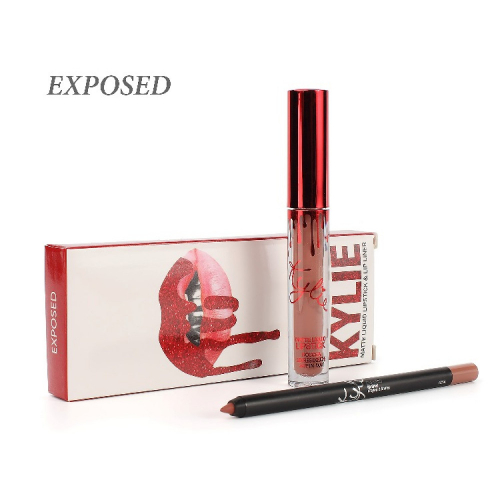 Набор Kylie Matte Liquid Lipstick and Lip Liner 2in1 Exposed (помада и карандаш) SALE копия