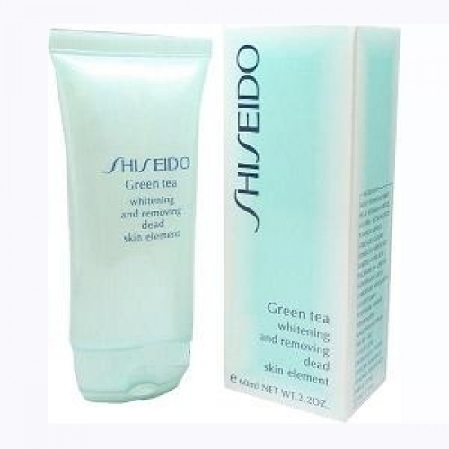 Гель-пилинг для умывания Shiseido Green Tea Whitening and Removing Dead Skin Element 60ml копия