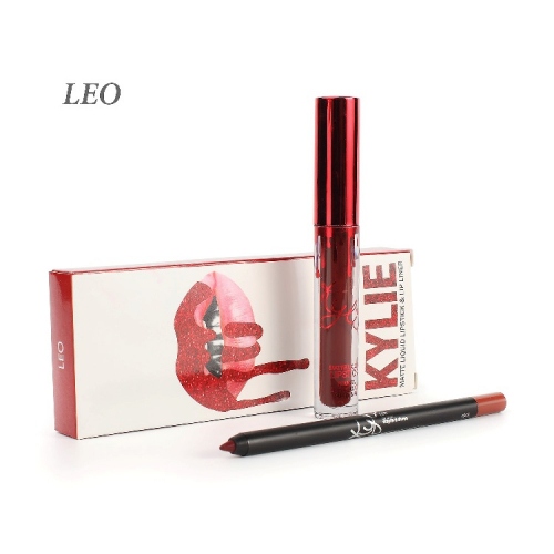Набор Kylie Matte Liquid Lipstick and Lip Liner 2in1 Leo (помада и карандаш) SALE копия