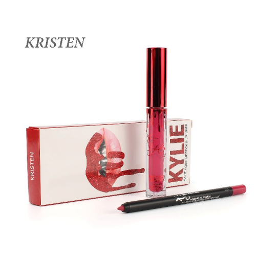 Набор Kylie Matte Liquid Lipstick and Lip Liner 2in1 Kristen (помада и карандаш) SALE копия
