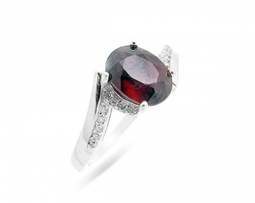 Кольцо из серебра рубин корунд, SL-RIC61