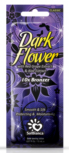 Крем д/солярия “Dark Flower” 10х bronzer,15мл (экстракты  винограда и алоэ)