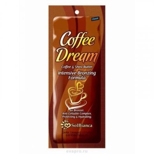 Крем д/солярия “Coffee Dream” 6х bronzer,15мл (масла кофе и Ши)