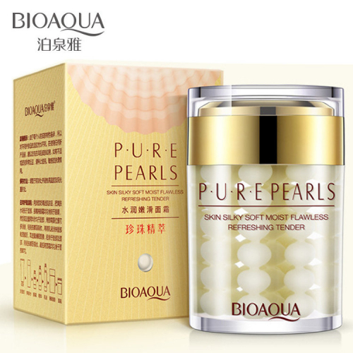 Увлажняющий крем с жемчужной пудрой Bioaqua Pure Pearls 60гр