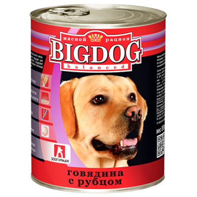 BIG DOG говядина с рубцом, 850 гр.