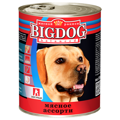 BIG DOG мясное ассорти, 850 гр.