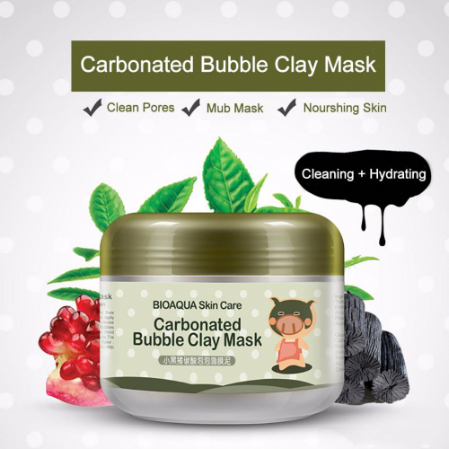 Кислородная маска для лица BioAqua Carbonated Bubble Clay Mask 100гр